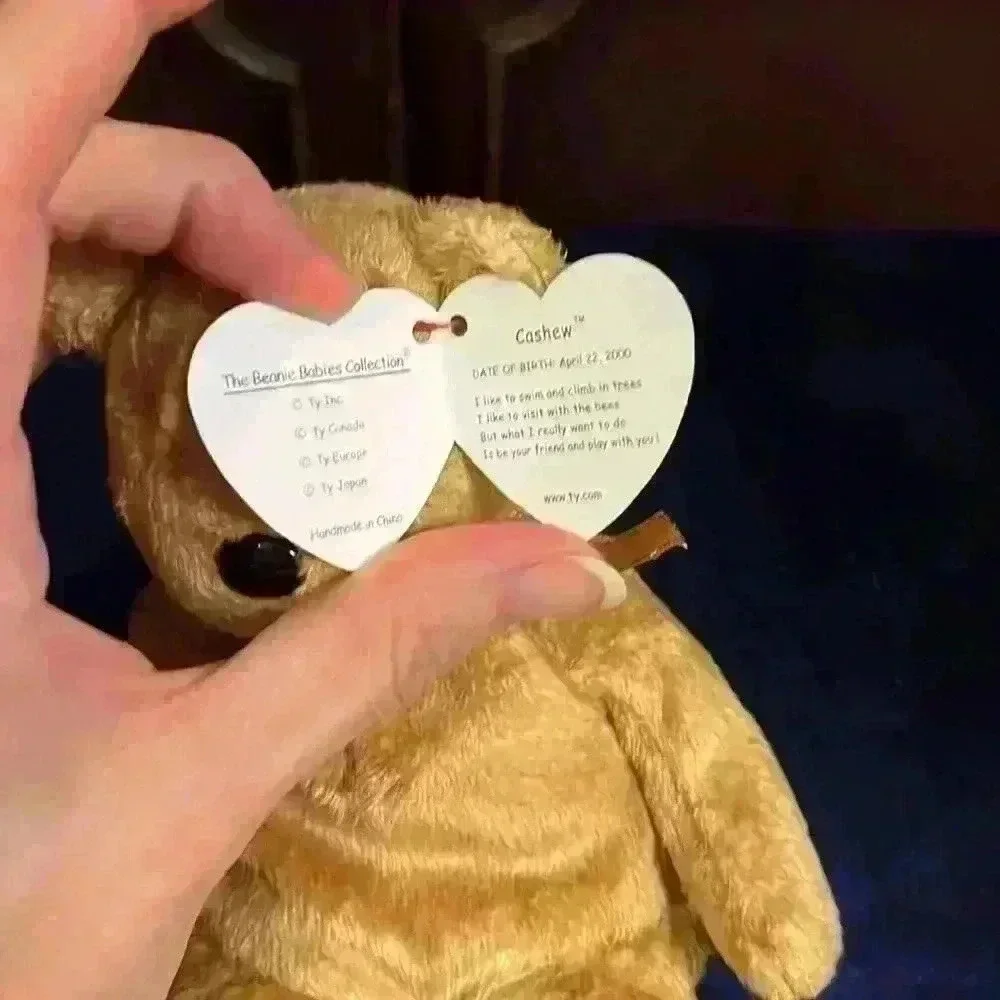 2000 Cashew Bear Ty Beanie Baby